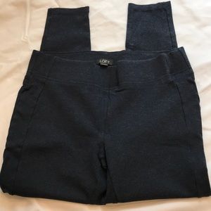 Loft blue dress leggings - M